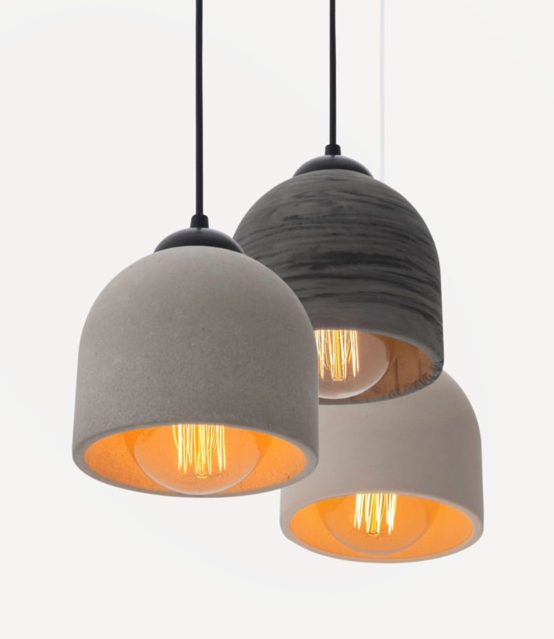 Cement deals ceiling light